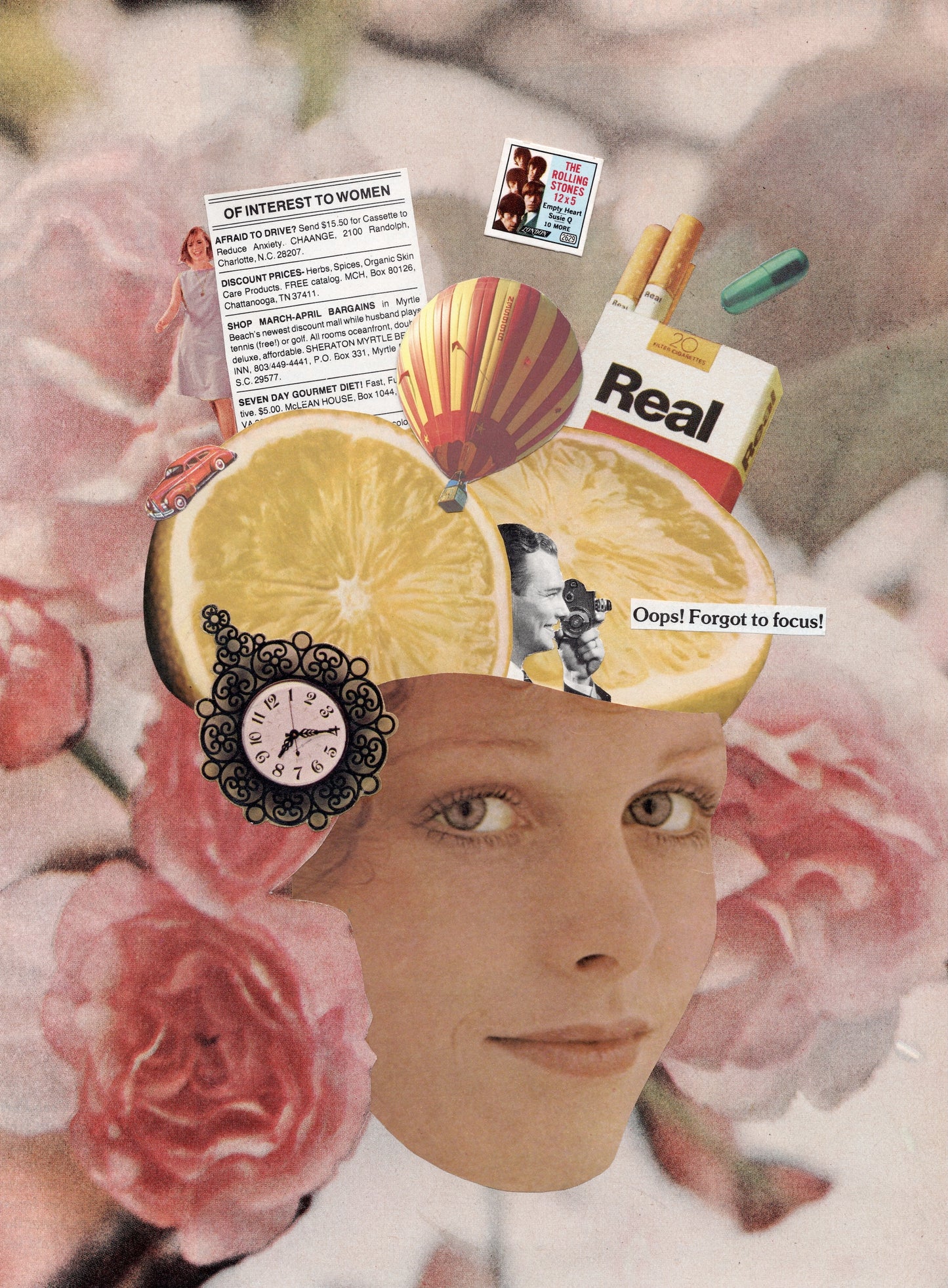 Vintage Collage Bundle - Simple Pleasures Collection - 8x10 Fine Art Prints