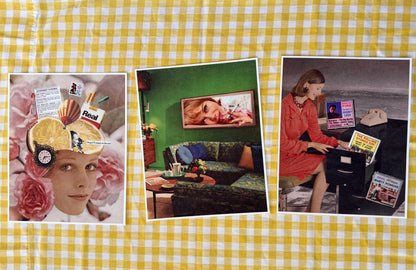 Limited Edition Large Wall Art Bundle - 9 Fine Art Prints of Handmade Vintage Collages (4x6, 5x7, 8x10)
