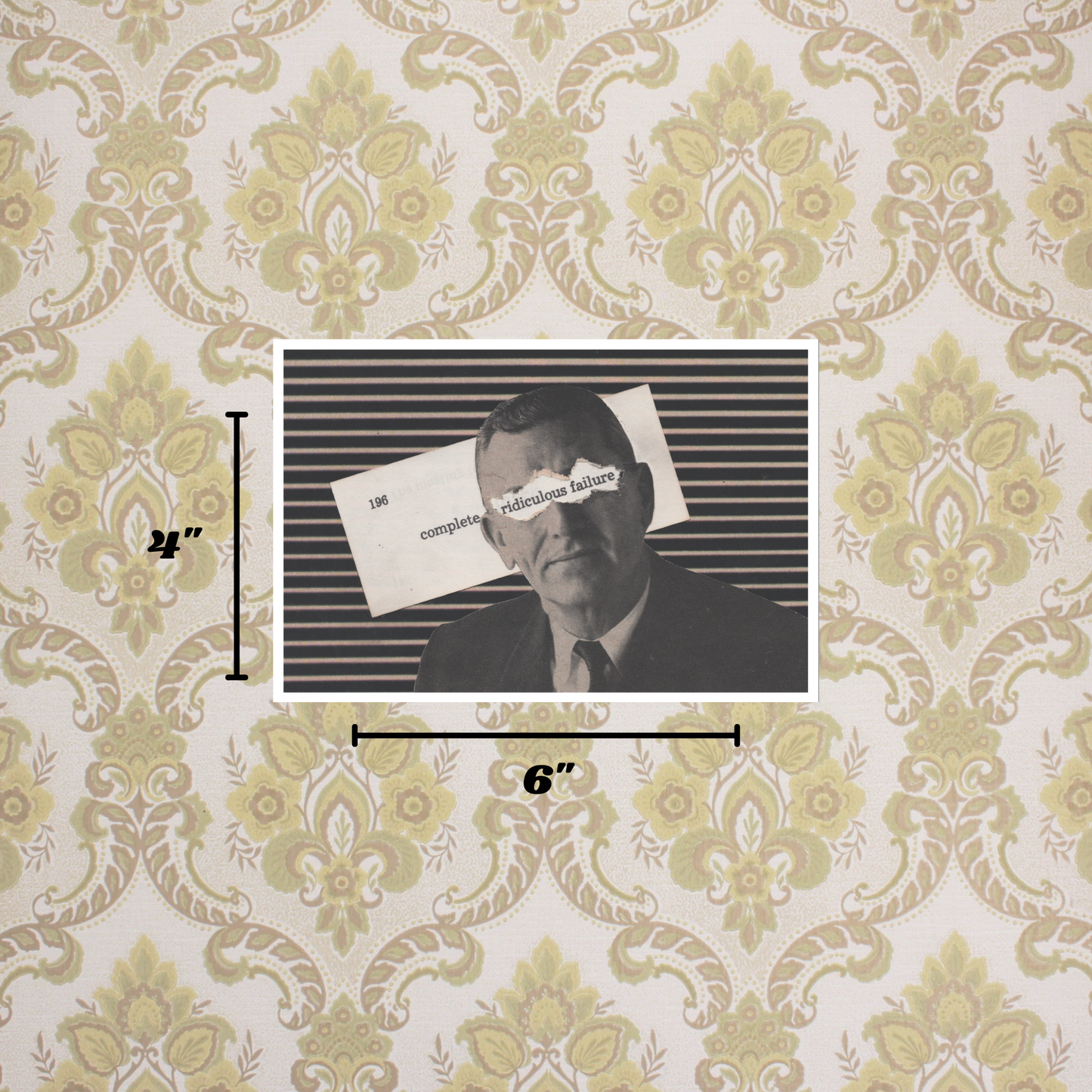 Ridiculous Failure Vintage Art Print - Handmade Collage Art